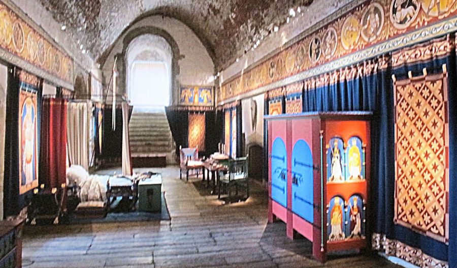 středověký interiér