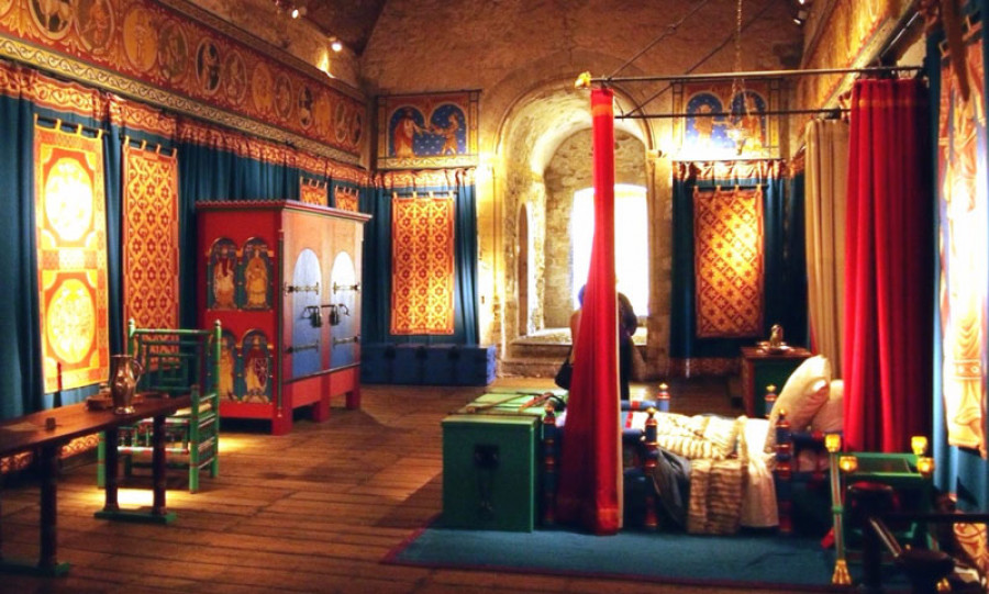 středověký interiér