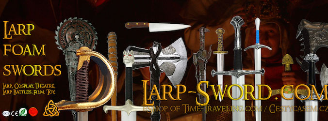 Larp sword, foam sword, měkčené zbraně pro larp a cosplay